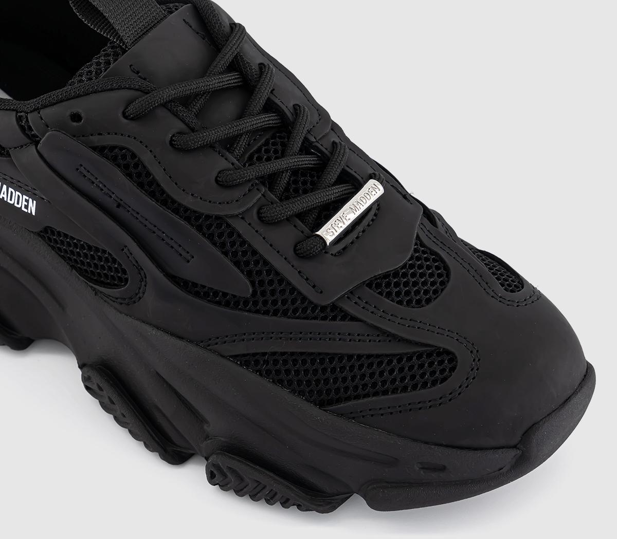 Steve MaddenPosession SneakersTriple Black
