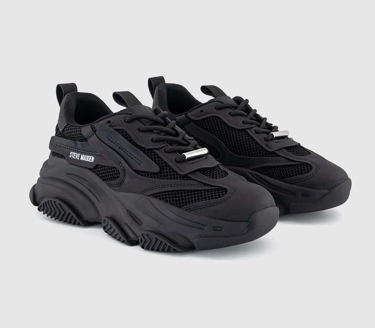 Steve MaddenPosession SneakersTriple Black