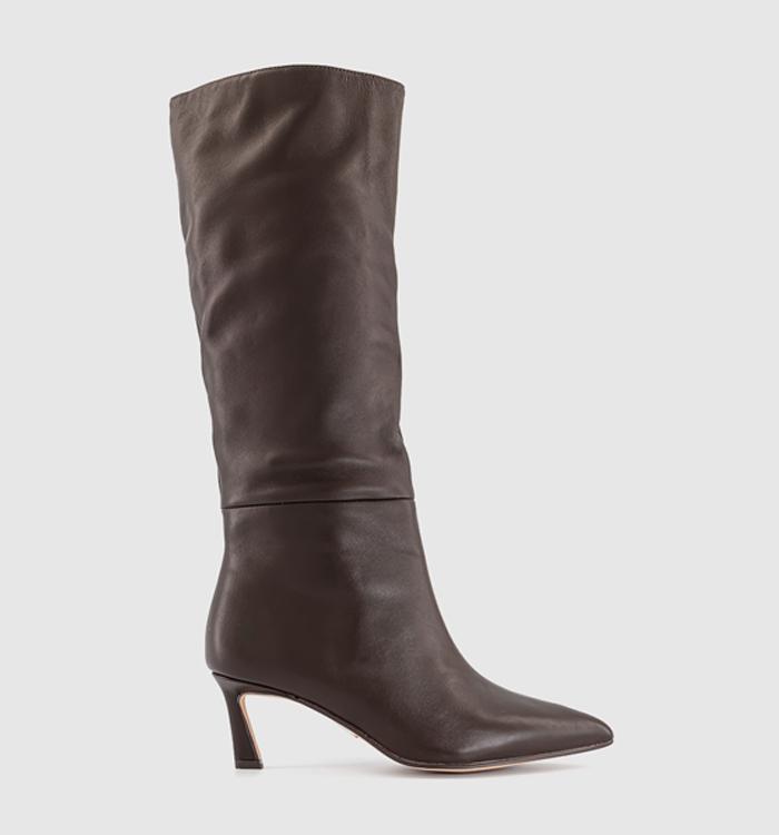 Steve Madden Lavan Heeled Boots Brown Leather