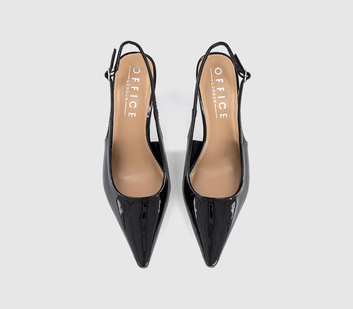 OFFICEHettie Slingback Court HeelsBlack Patent