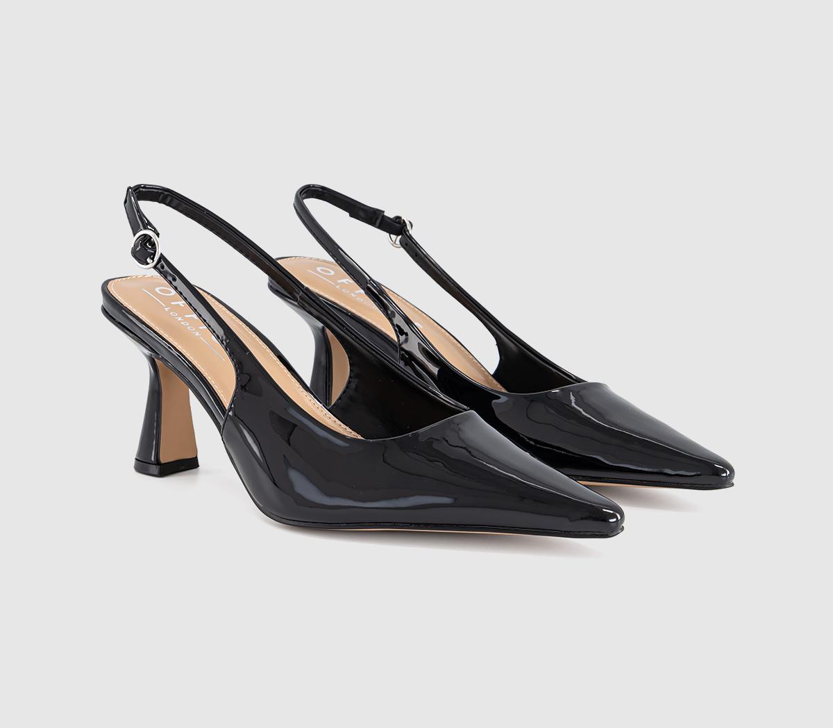 OFFICEHettie Slingback Court HeelsBlack Patent