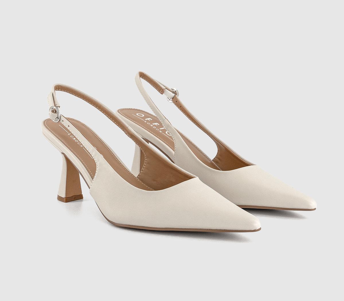 OFFICEHettie Slingback Court Heels OFFICEHettie Slingback Court HeelsWhite