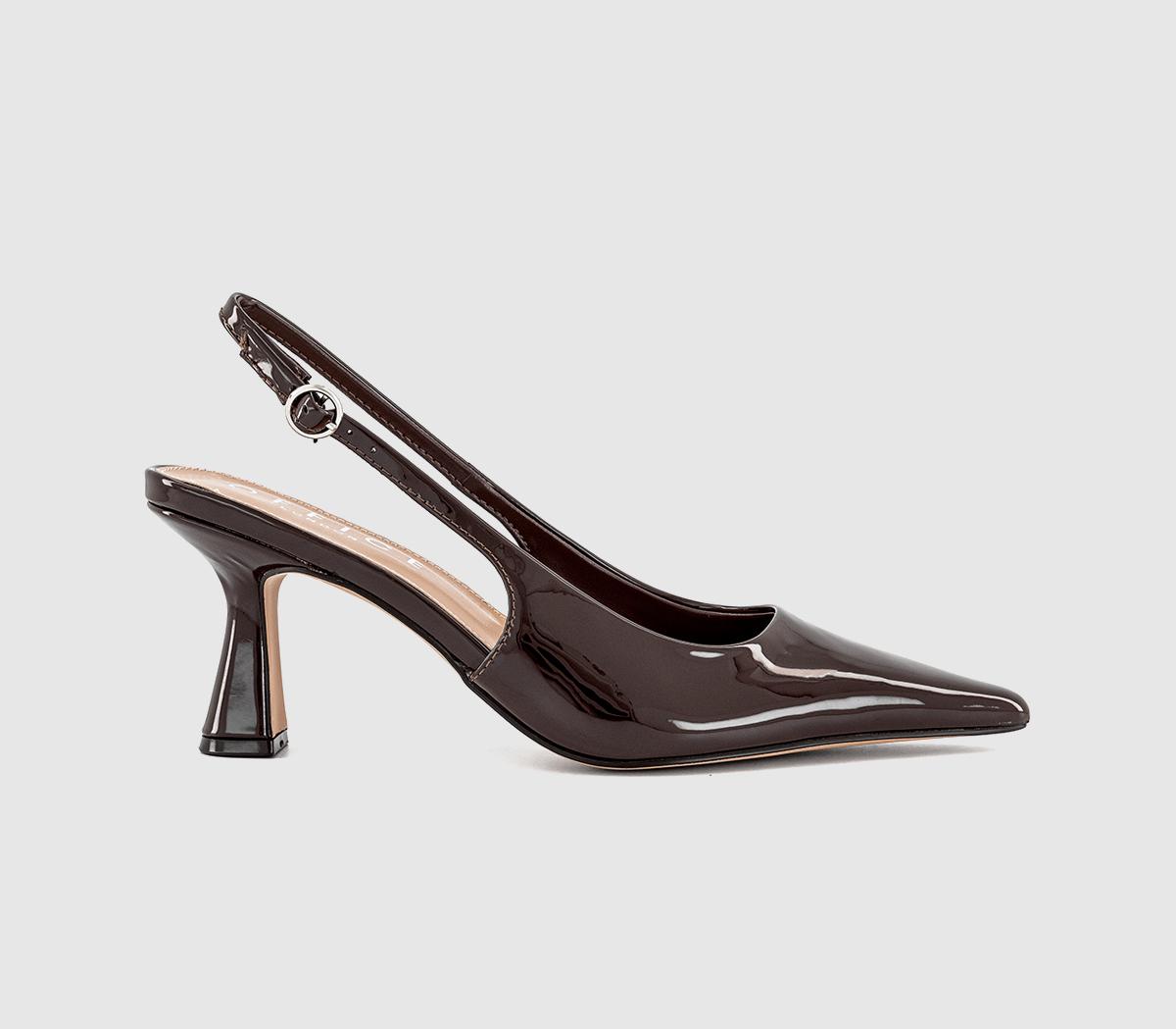 OFFICEHettie Slingback Court HeelsBrown Patent