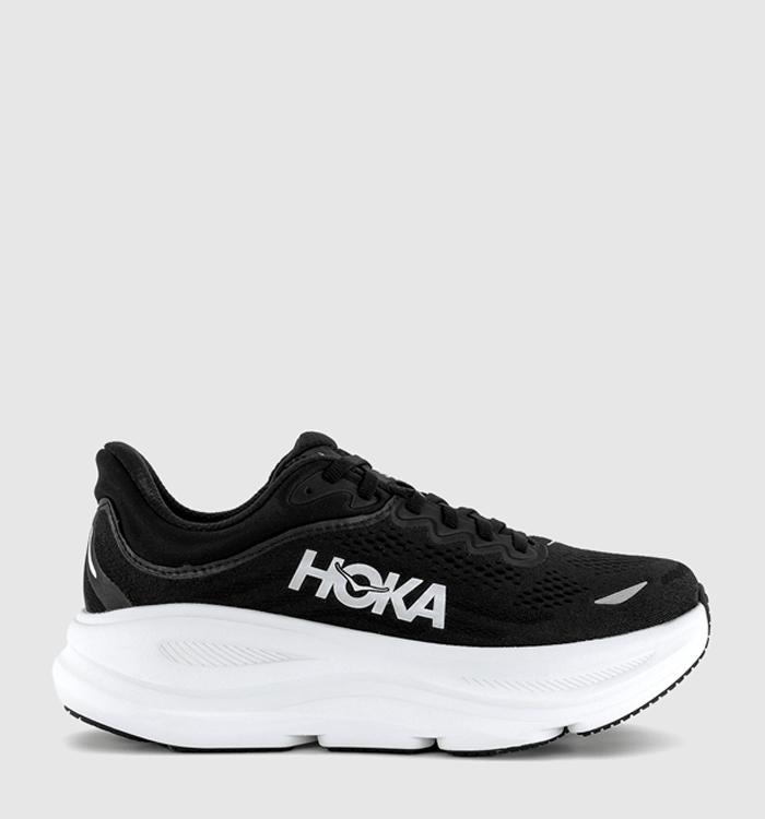 HOKA Bondi 9 Trainers Black White F