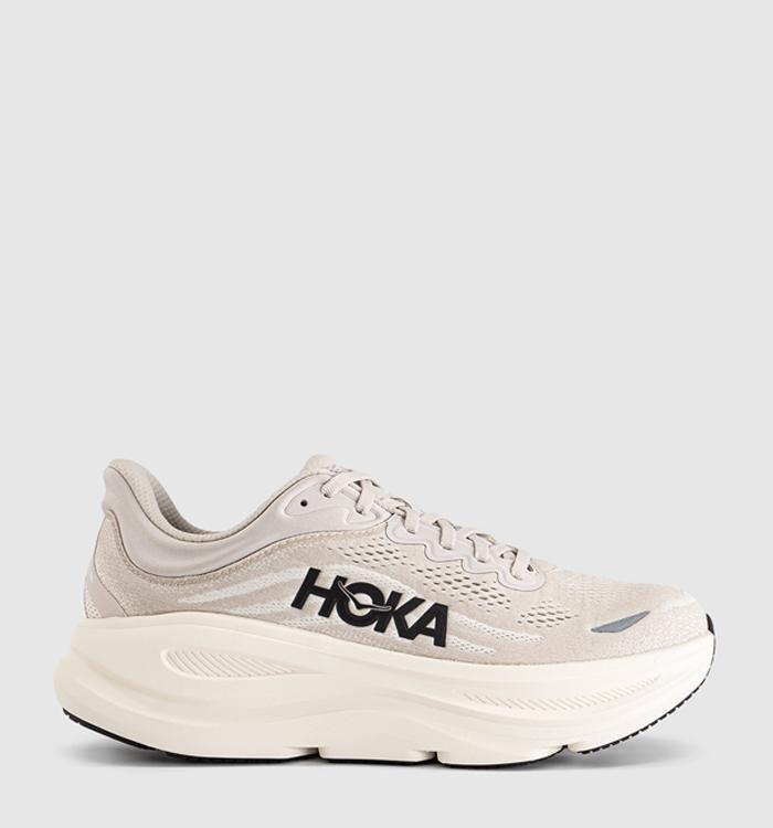 HOKA Bondi 9 Trainers River Rock Grey Alabaster