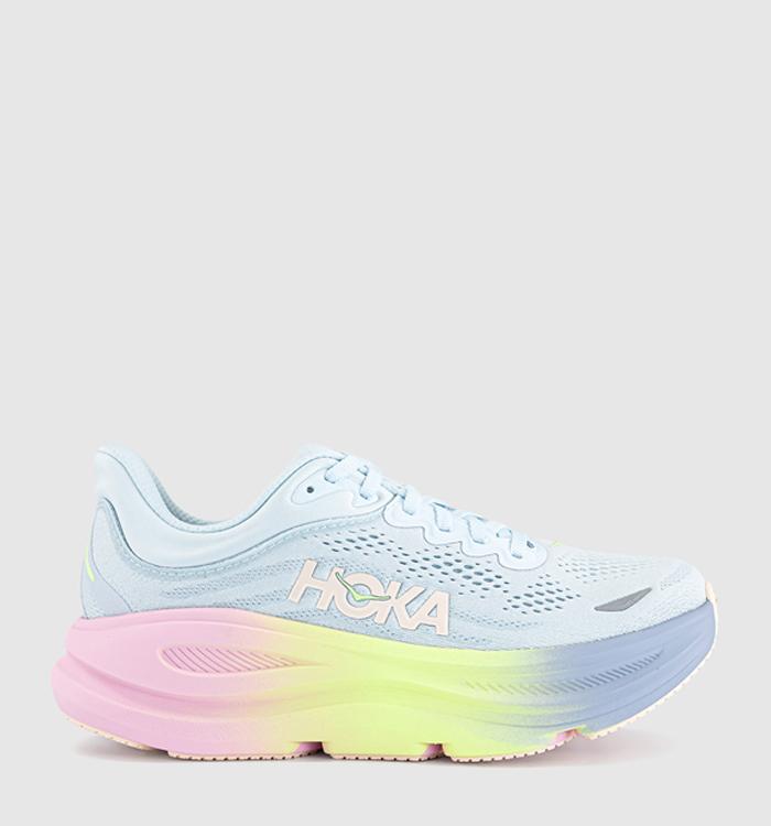HOKA Bondi 9 Trainers Glimmering Blue Overcast