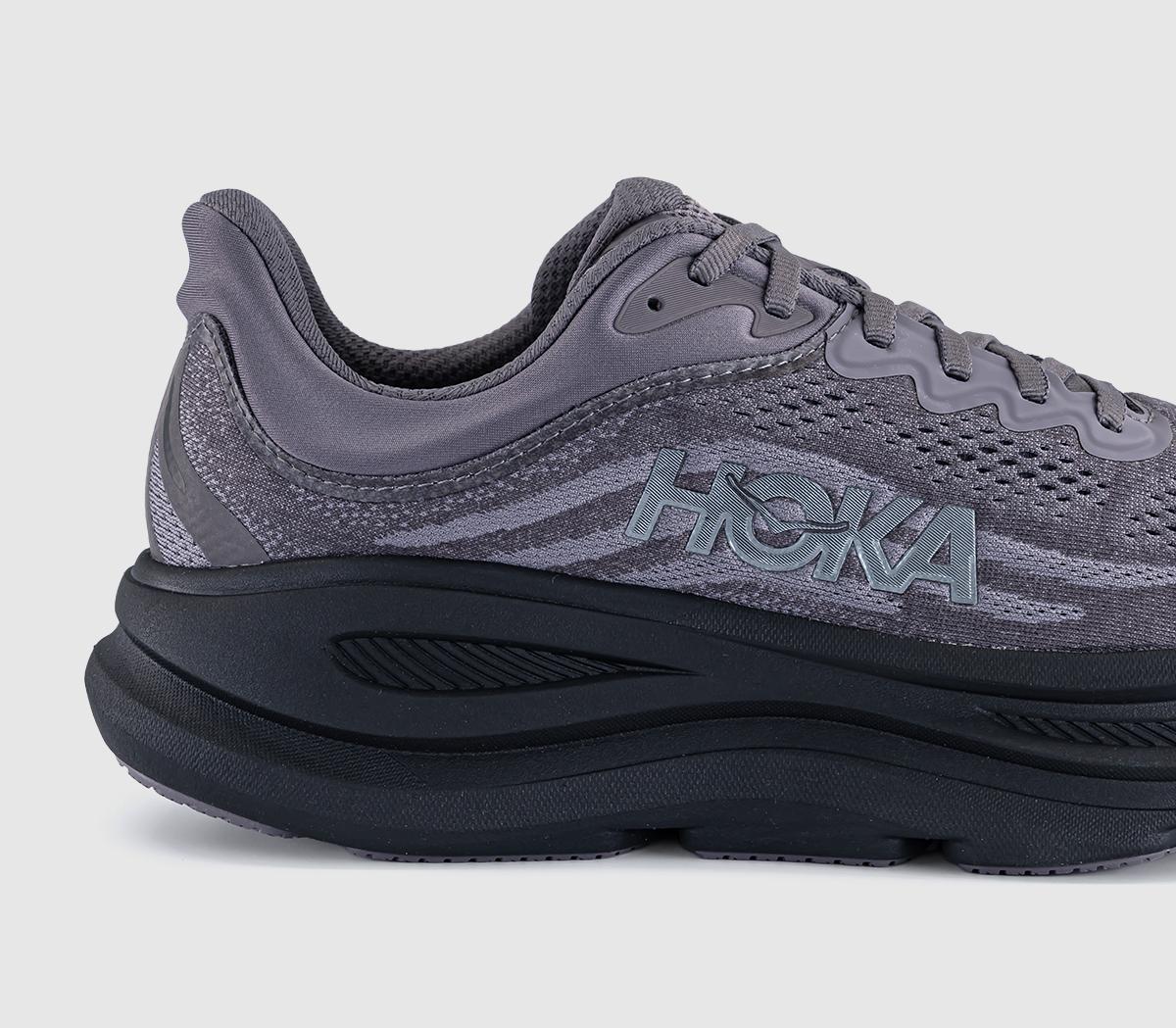 HOKA Bondi 9 Trainers Galaxy Carbon Black - Men's Trainers