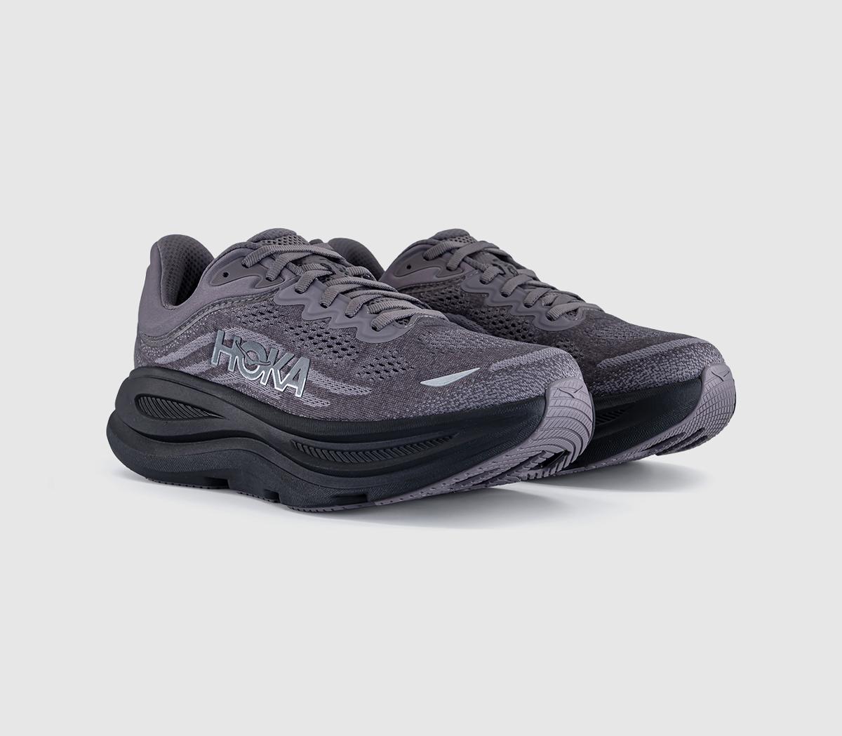 HOKA Bondi 9 Trainers Galaxy Carbon Black - Men's Trainers