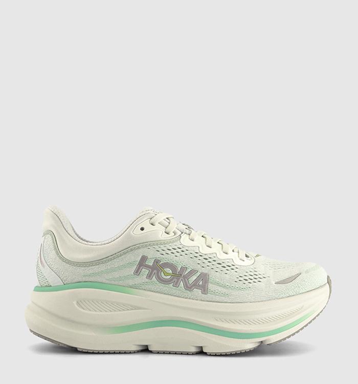 HOKA Bondi 9 Trainers Truffle Salt Sea Glass