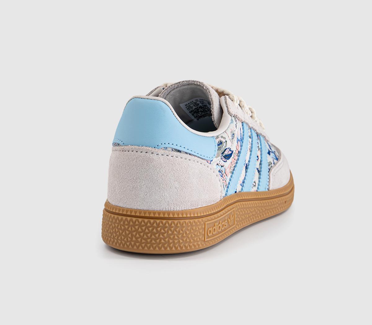 adidasAdidas x Liberty Handball Spezial Youth TrainersLiberty Off White Icey Blue