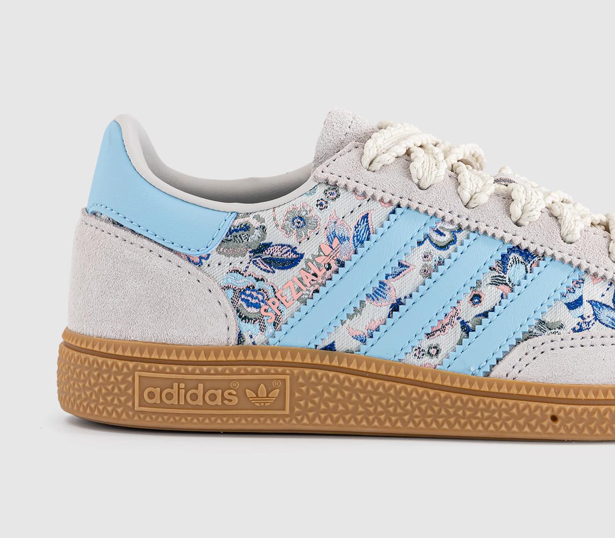 adidasAdidas x Liberty Handball Spezial Youth TrainersLiberty Off White Icey Blue