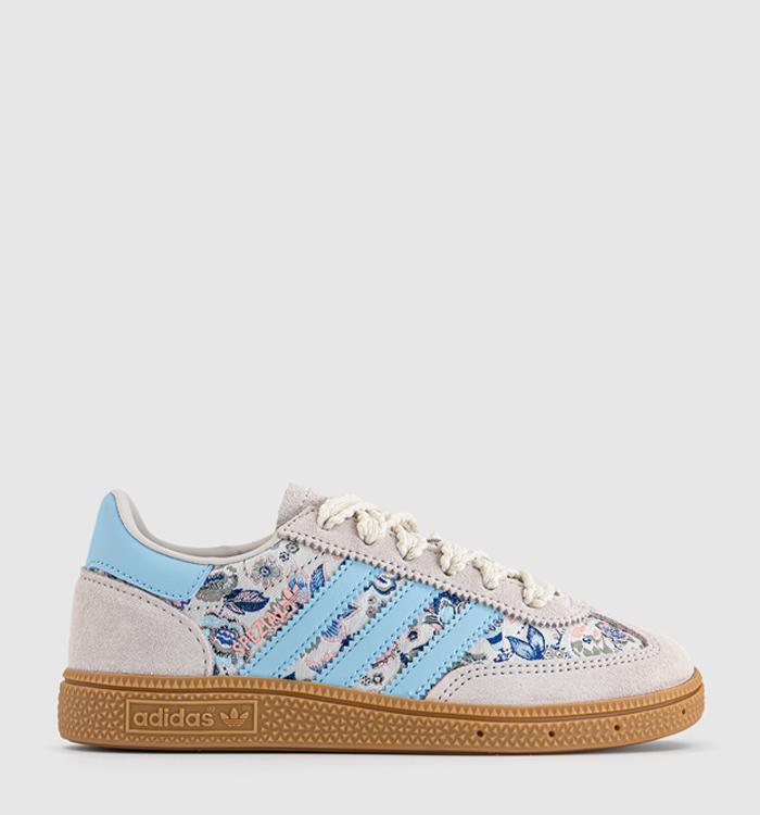 adidas Adidas x Liberty Handball Spezial Youth Trainers Liberty Off White Icey Blue
