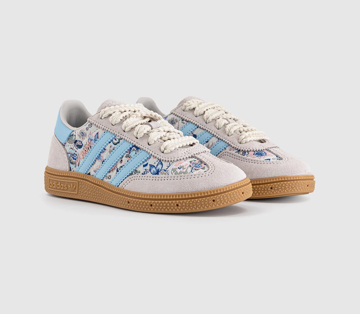adidasAdidas x Liberty Handball Spezial Youth TrainersLiberty Off White Icey Blue
