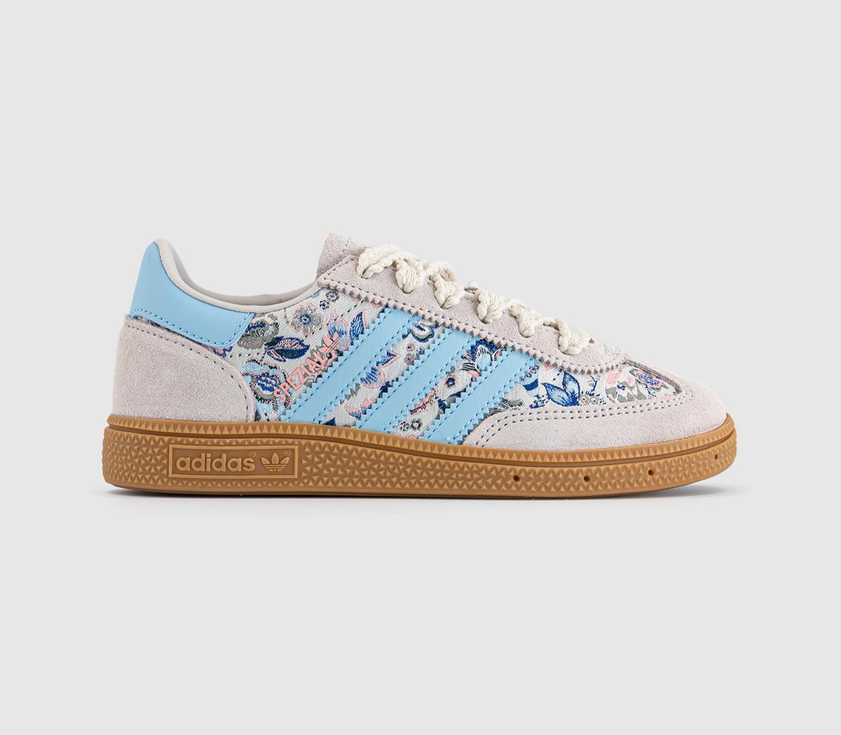 adidasAdidas x Liberty Handball Spezial Youth TrainersLiberty Off White Icey Blue