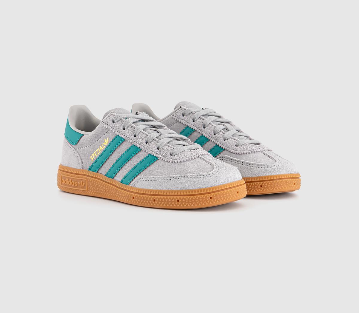 adidasHandball Spezial Youth Trainers adidasHandball Spezial Youth TrainersGrey Pure Teal Gum