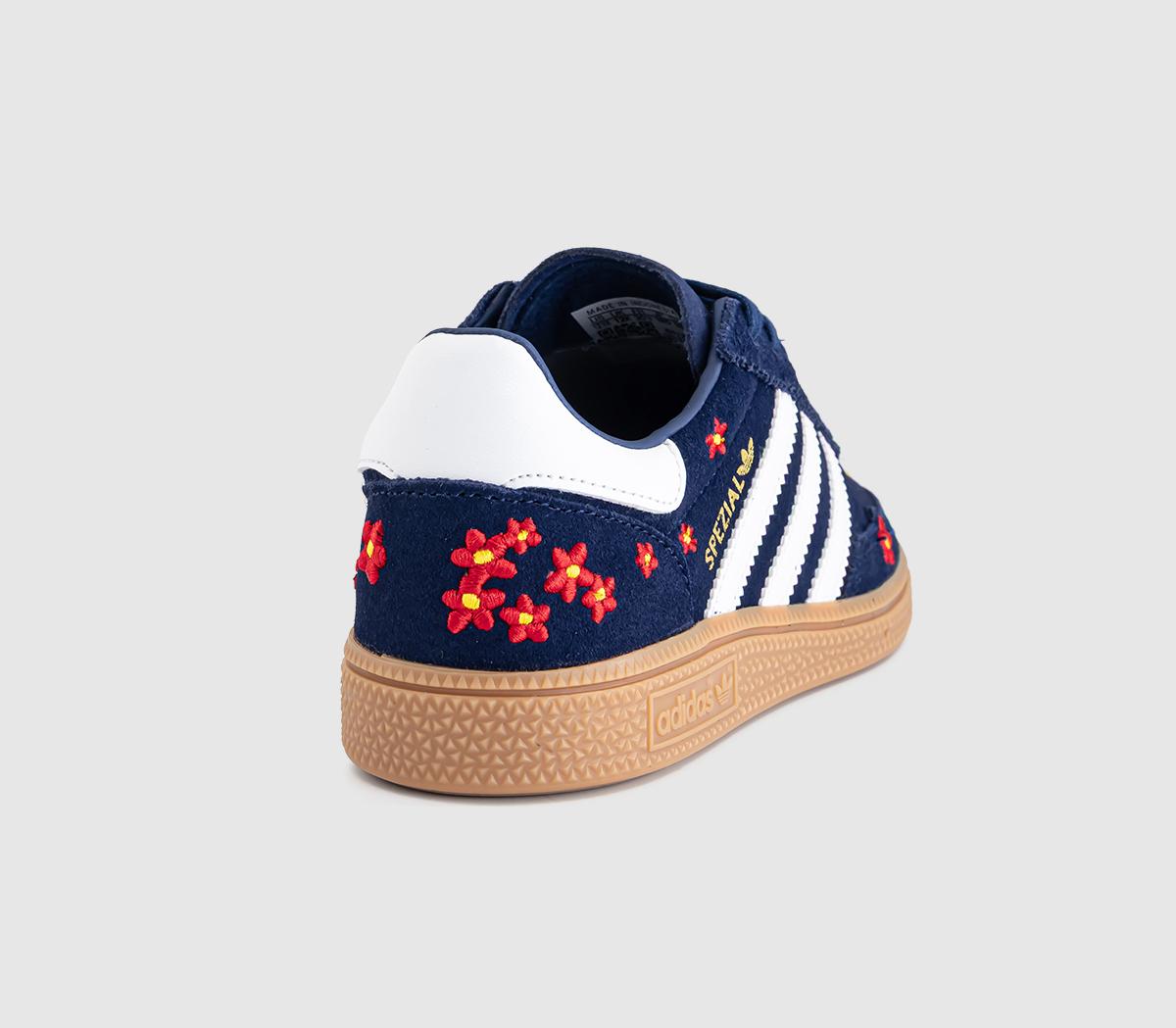 adidasHandball Spezial Youth TrainersDark Blue Red White Flower Gum
