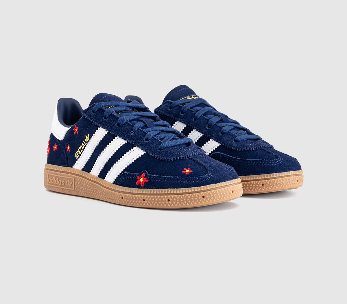 adidasHandball Spezial Youth TrainersDark Blue Red White Flower Gum