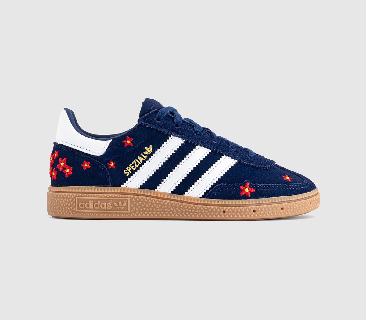 adidasHandball Spezial Youth TrainersDark Blue Red White Flower Gum