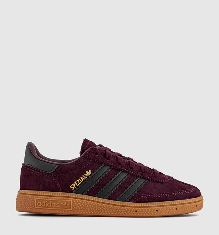 adidas Handball Spezial Youth Trainers Maroon Black Gum