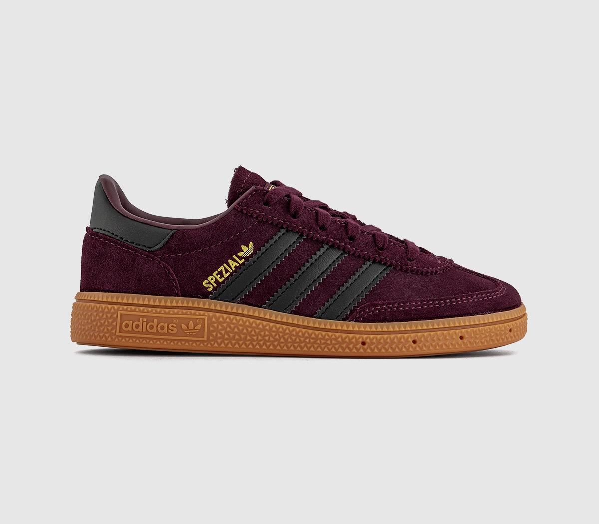 Adidas Handball Spezial  Trainers Maroon Black Gum  Brown in Kids  Size 11 , Office Shoes