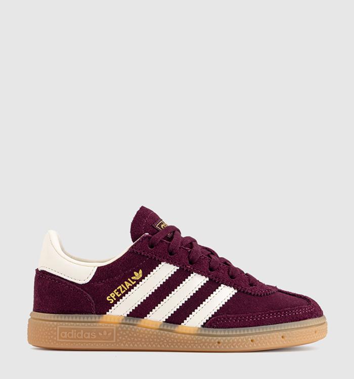 adidas Handball Spezial Youth Trainers Maroon Cream White Gold