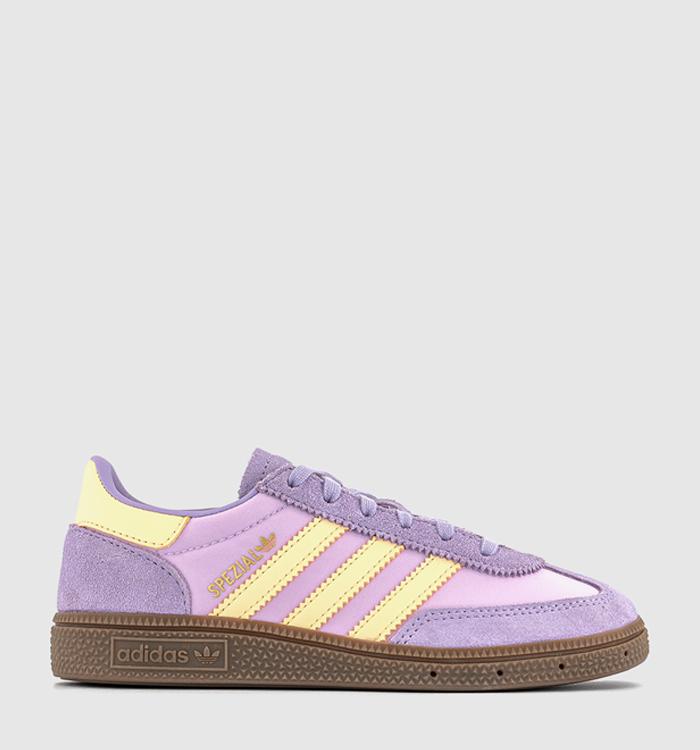 adidas Handball Spezial Youth Trainers Power Plum Bliss Lilac Almost Yelllow