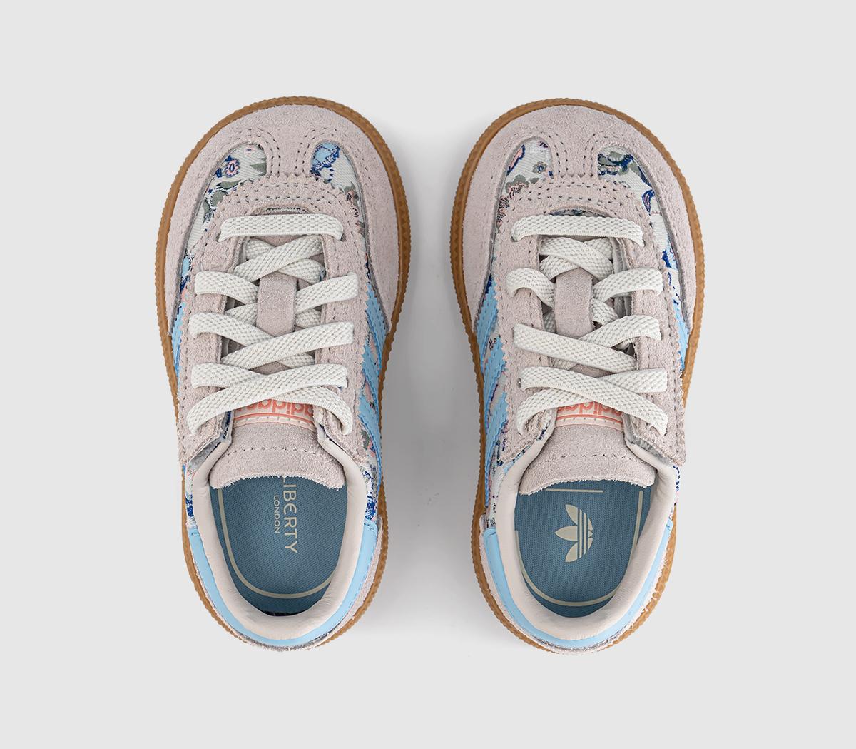 adidasadidas x Liberty London Handball Spezial Infant TrainersLiberty London Off White Icey Blue