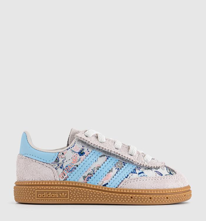 adidas Adidas x Liberty Handball Spezial Infant Trainers Liberty Off White Icey Blue