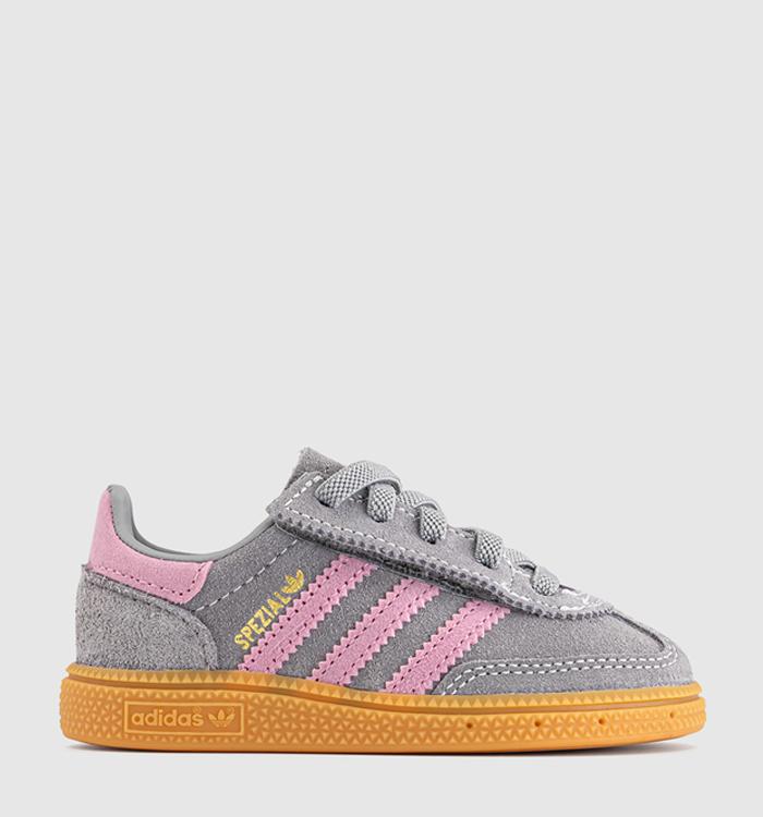 adidas Handball Spezial Infant Trainers Grey Pink