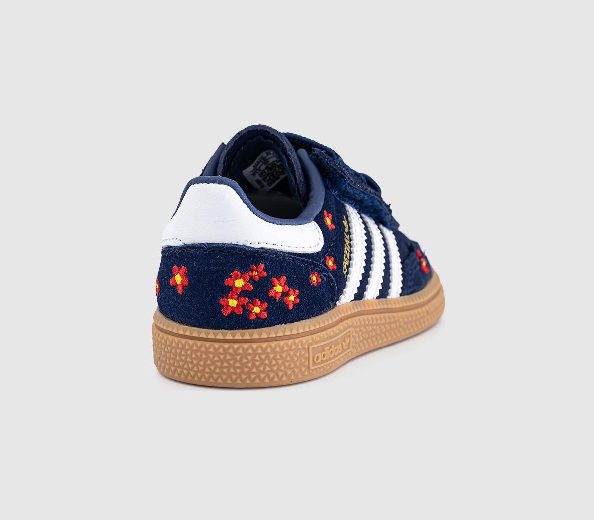adidasHandball Spezial Infant TrainersDark Blue Red White Flower Gum