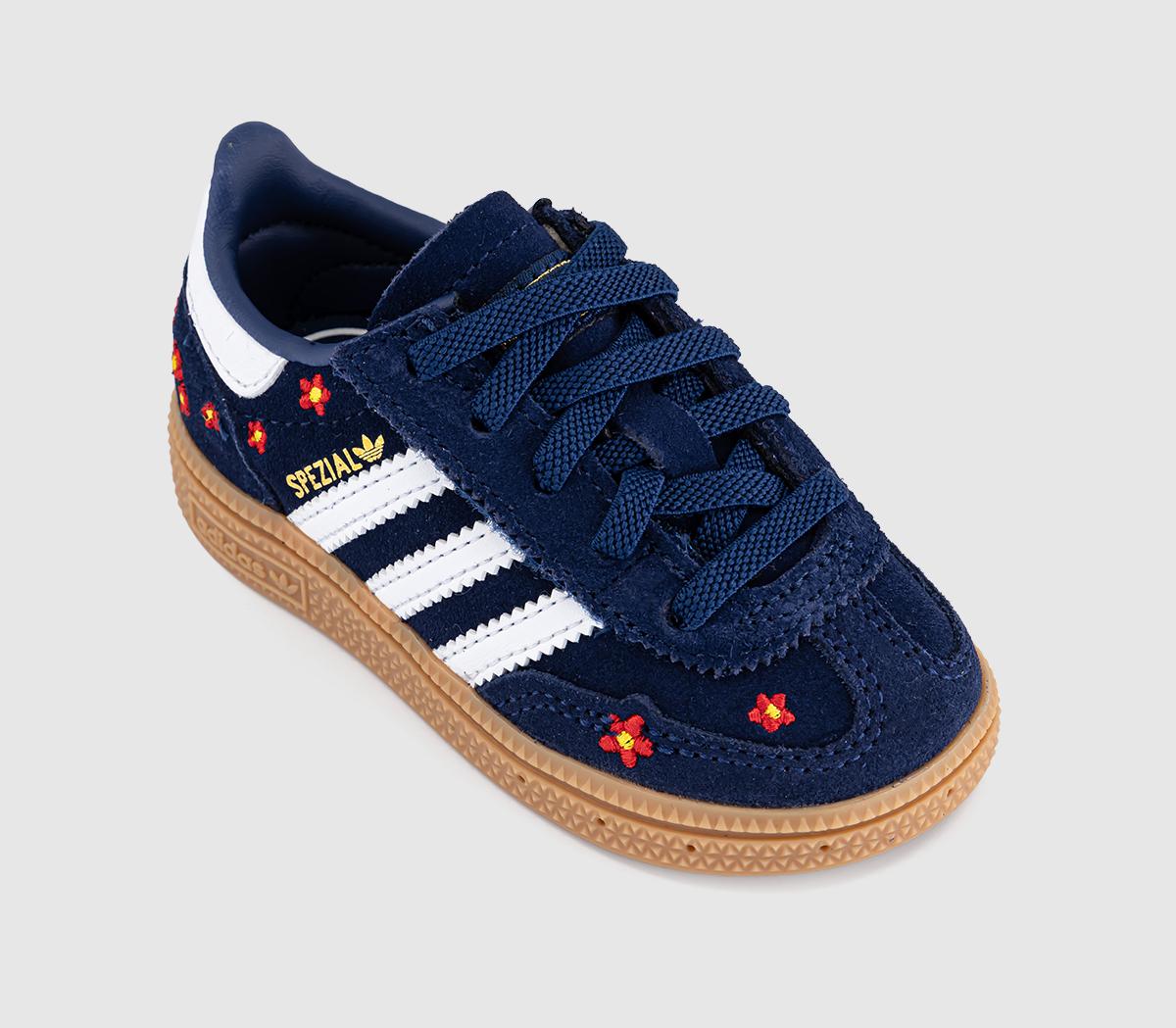 adidasHandball Spezial Infant TrainersDark Blue Red White Flower Gum