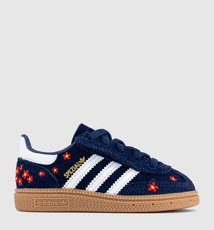 adidas Handball Spezial Infant Trainers Dark Blue Red White Flower Gum