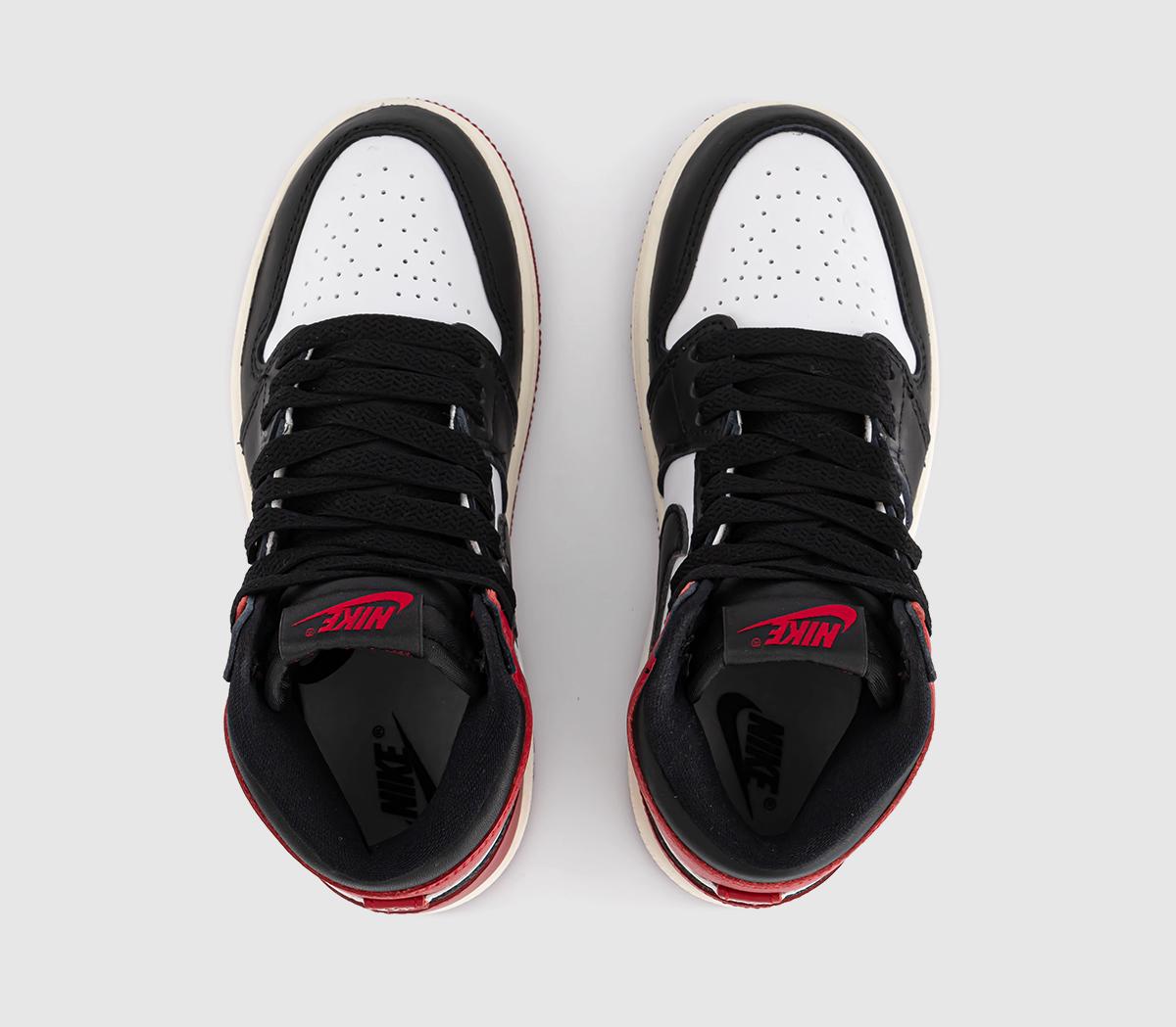 JordanAir Jordan 1 Retro PS TrainersBlack Black University Red White