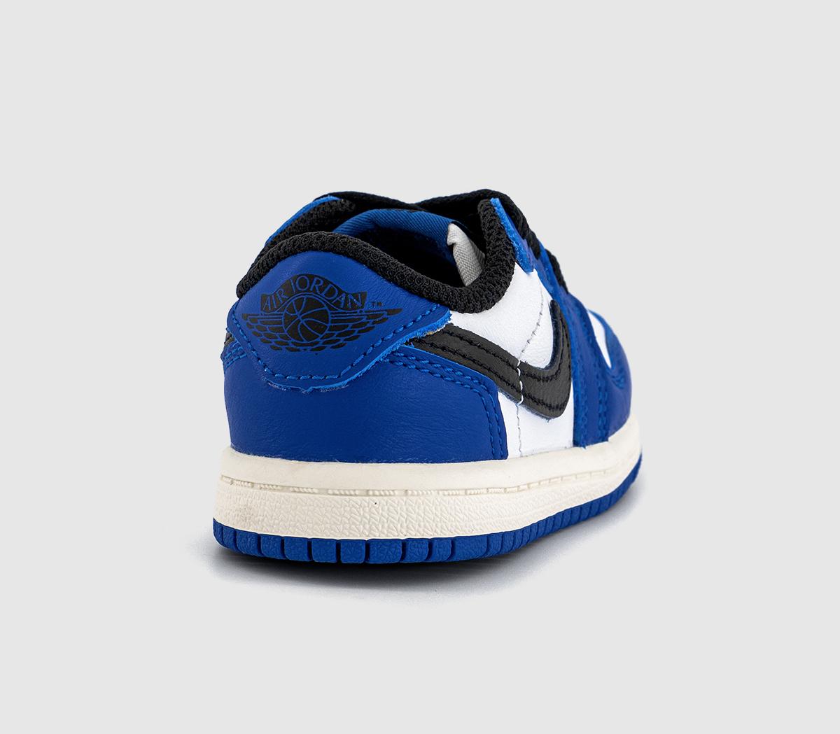 JordanAir Jordan 1 Low OG Toddler TrainersWhite Black Game Royal Sail