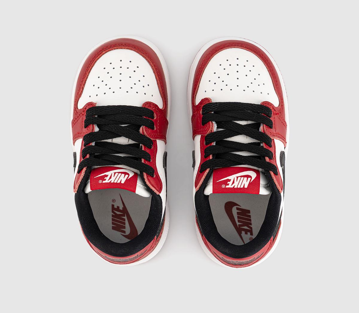JordanAir Jordan 1 Low OG Toddler TrainersVarsity Red Black Summit White