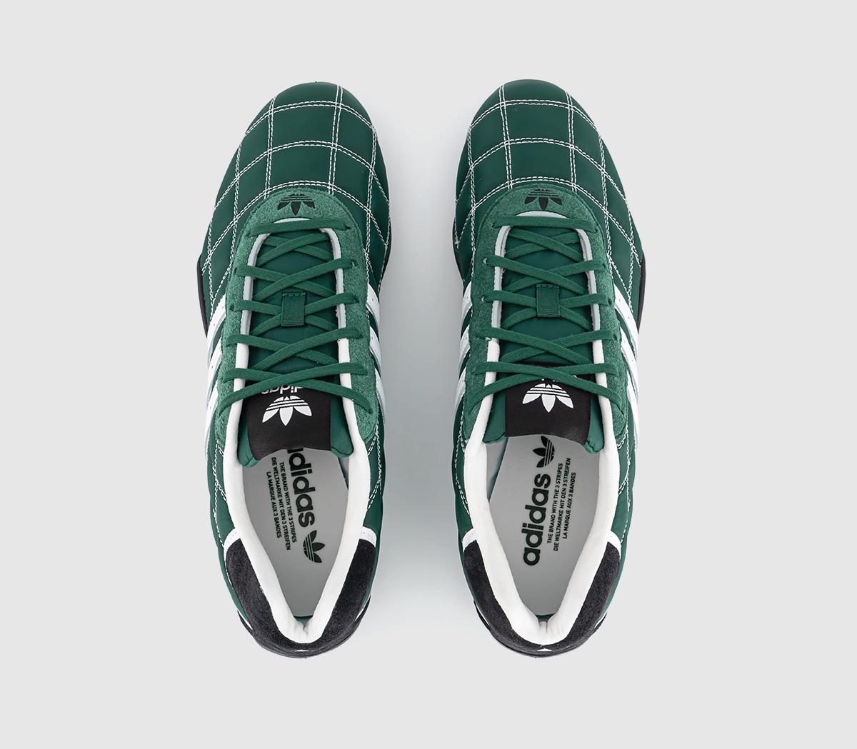 adidasAdiracer Lo TrainersCollegiate Green White Core Black