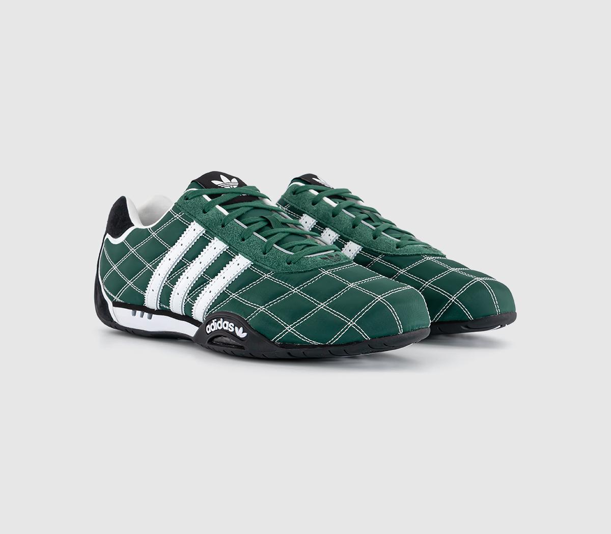 adidasAdiracer Lo TrainersCollegiate Green White Core Black
