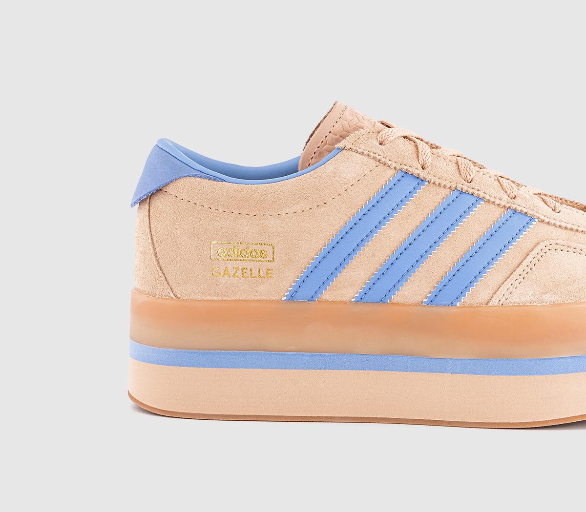 adidasGazelle Stack TrainersHalo Blush Blue Spark Gum