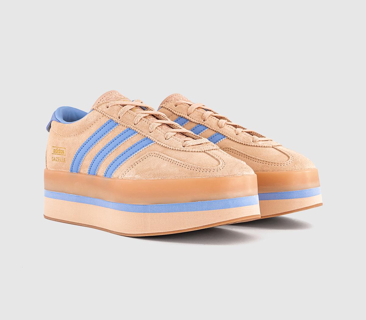 adidasGazelle Stack TrainersHalo Blush Blue Spark Gum