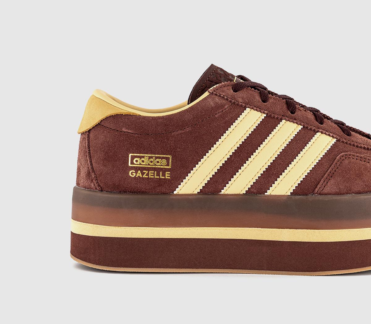 adidasGazelle Stack TrainersFox Brown Orange Tint Gum