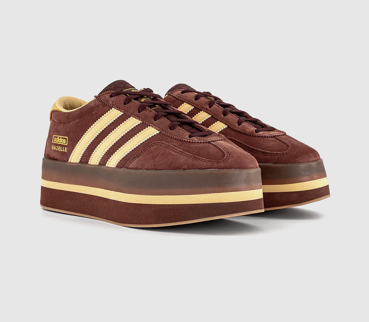 adidasGazelle Stack TrainersFox Brown Orange Tint Gum