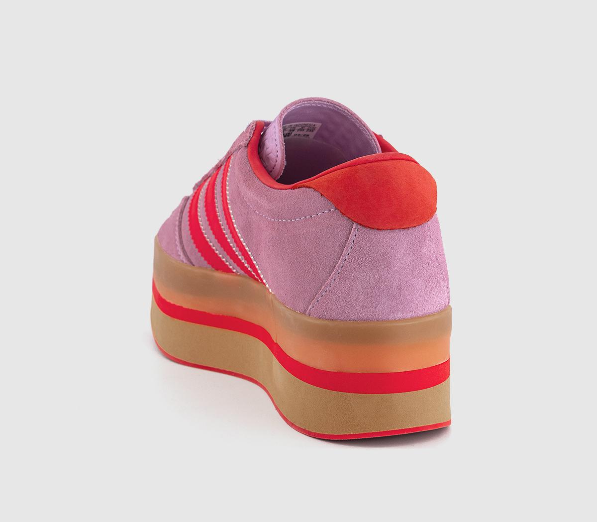 adidasGazelle Stack Trainers adidasGazelle Stack TrainersPink Orange Pink