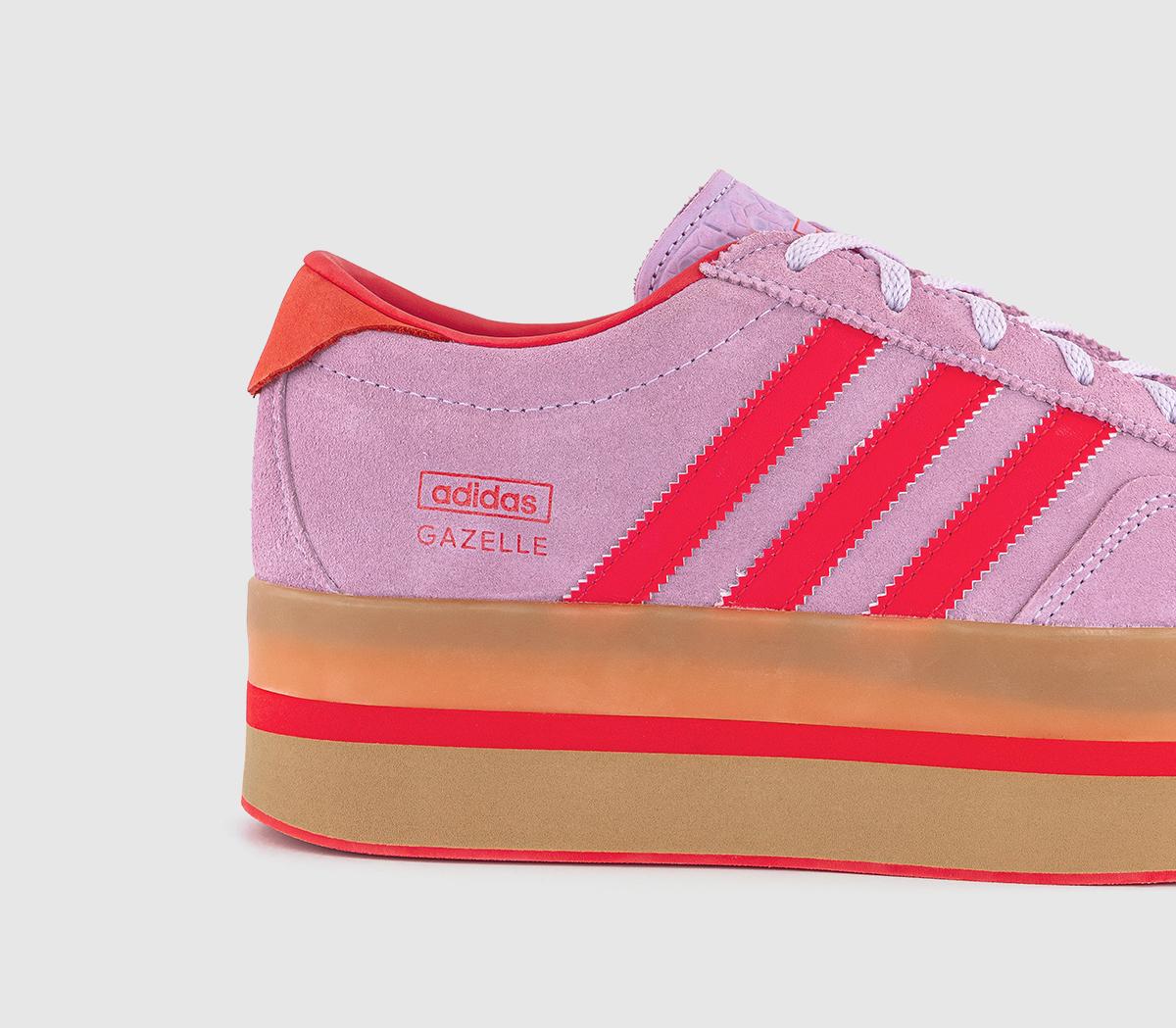 adidasGazelle Stack Trainers adidasGazelle Stack TrainersPink Orange Pink