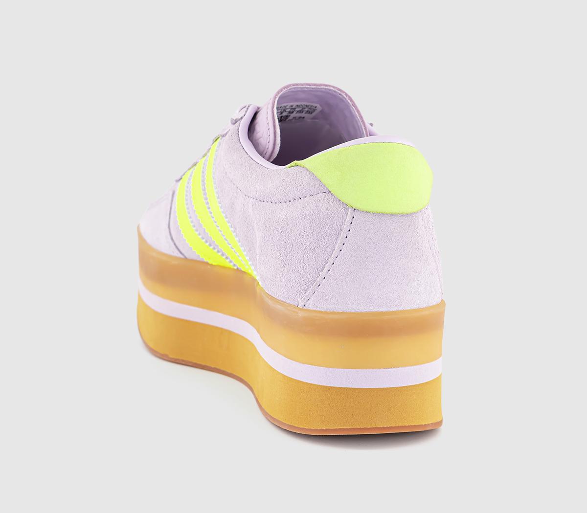 adidasGazelle Stack Trainers adidasGazelle Stack TrainersIce Lavender Solar Yellow Gum