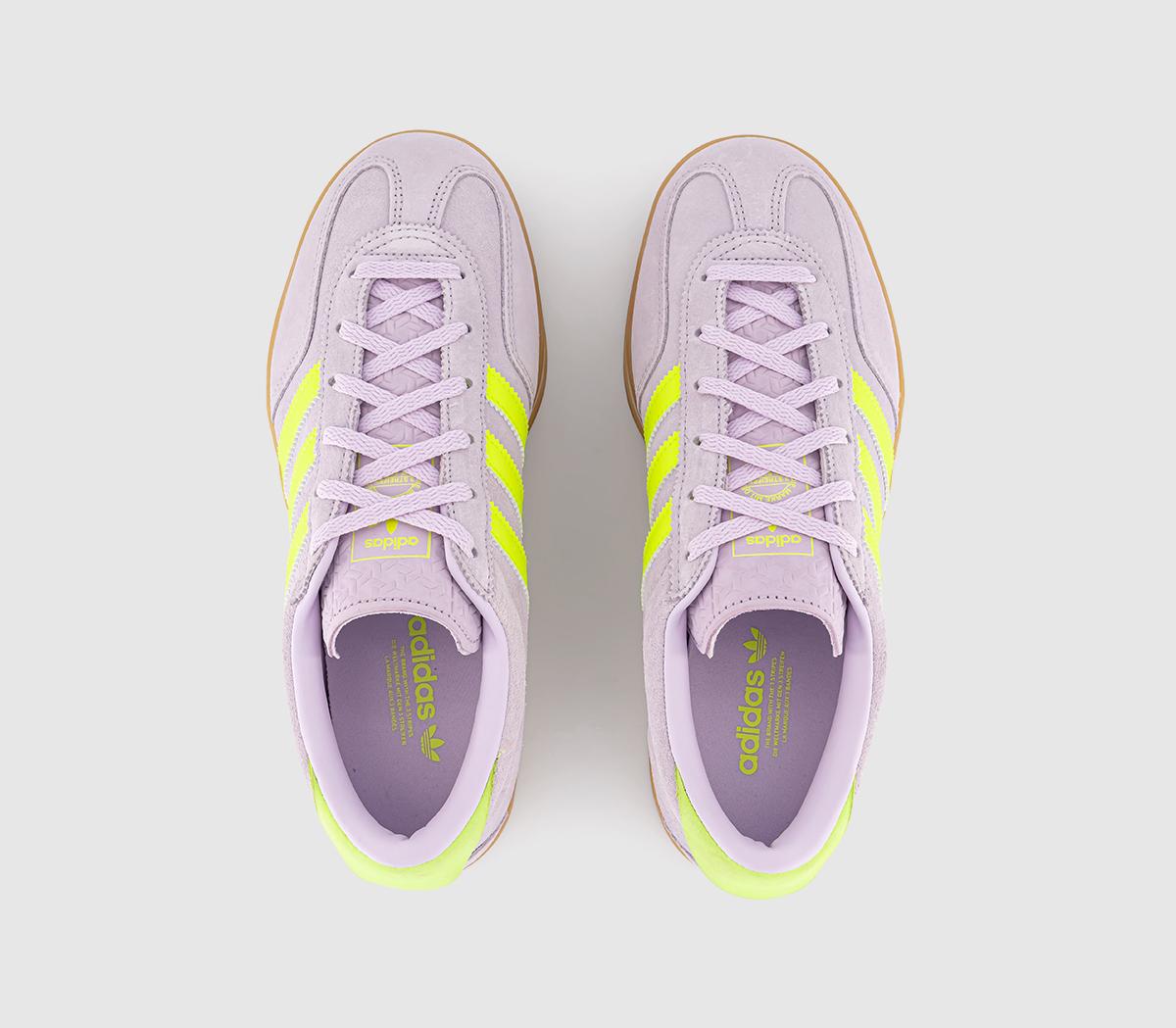 adidasGazelle Stack Trainers adidasGazelle Stack TrainersIce Lavender Solar Yellow Gum