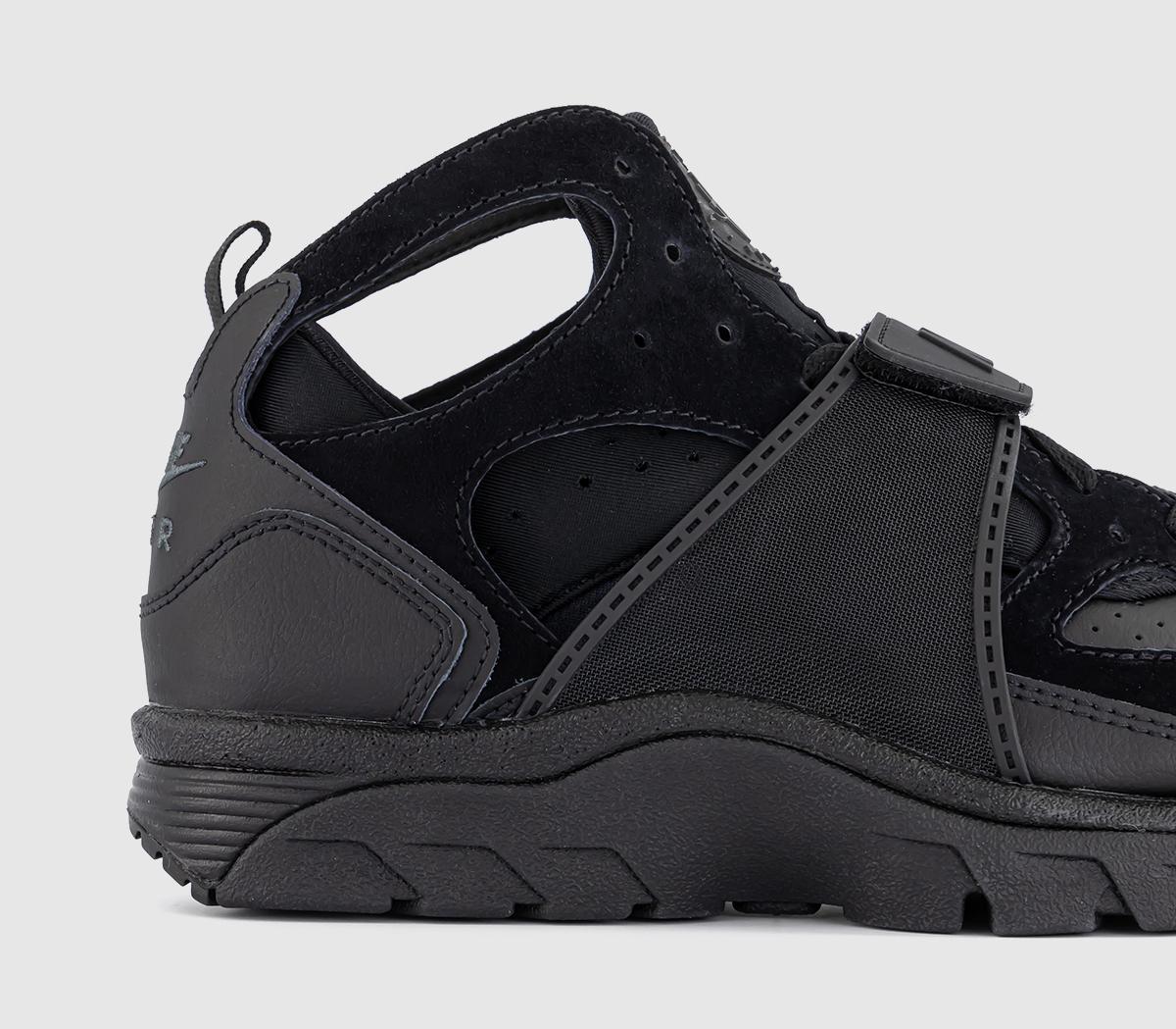 all black junior huaraches