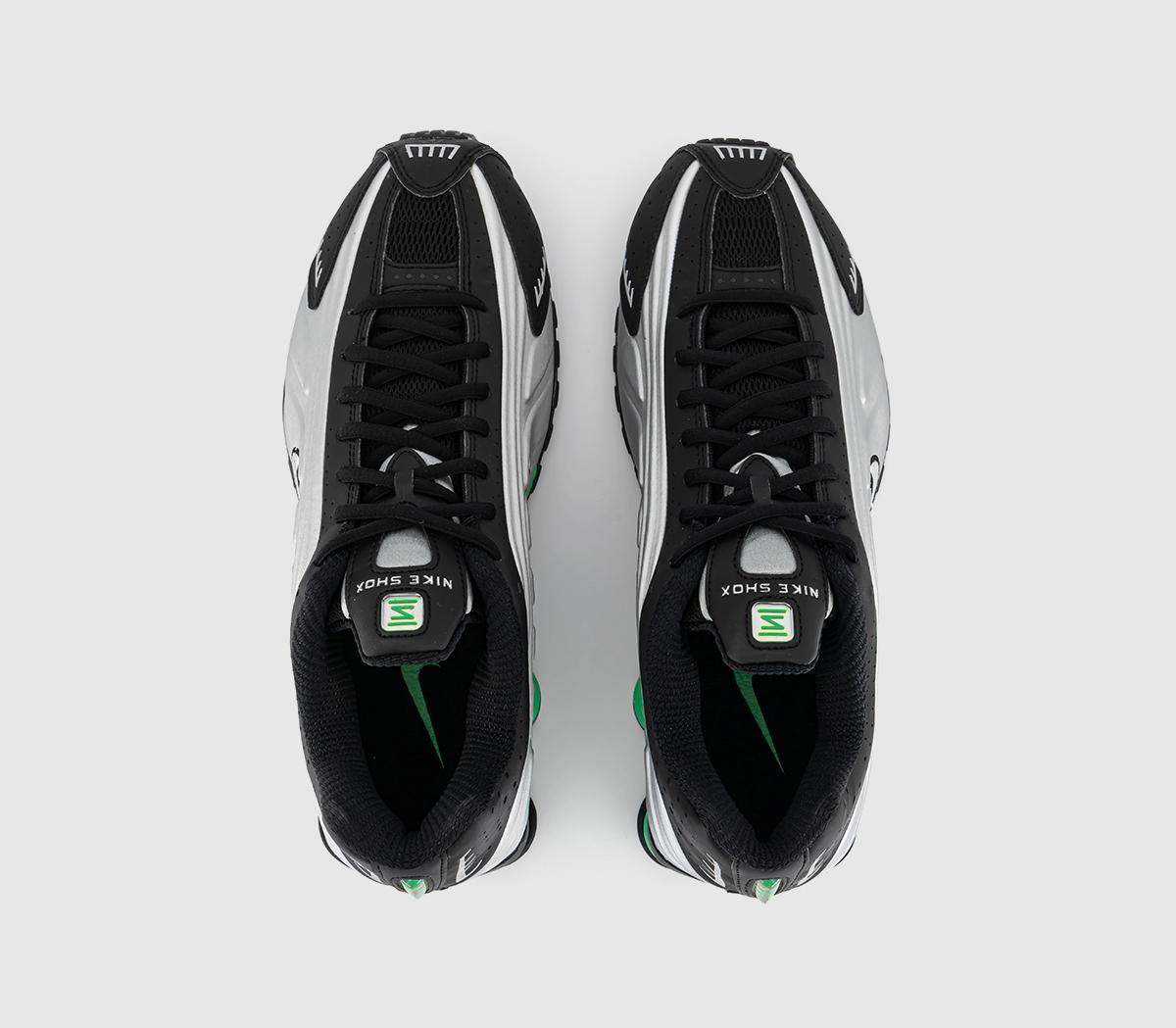 NikeNike Shox R4 TrainersMetallic Silver Metallic Silver Black