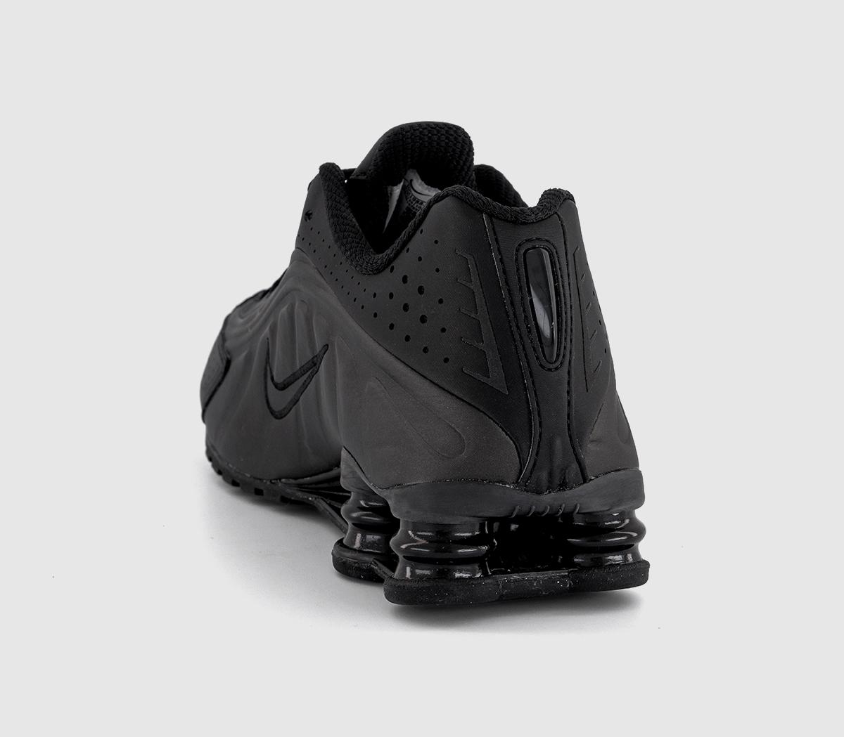 Nike Nike Shox R4 Trainers Nike Nike Shox R4 Trainers Black Black Black Bright Crimson