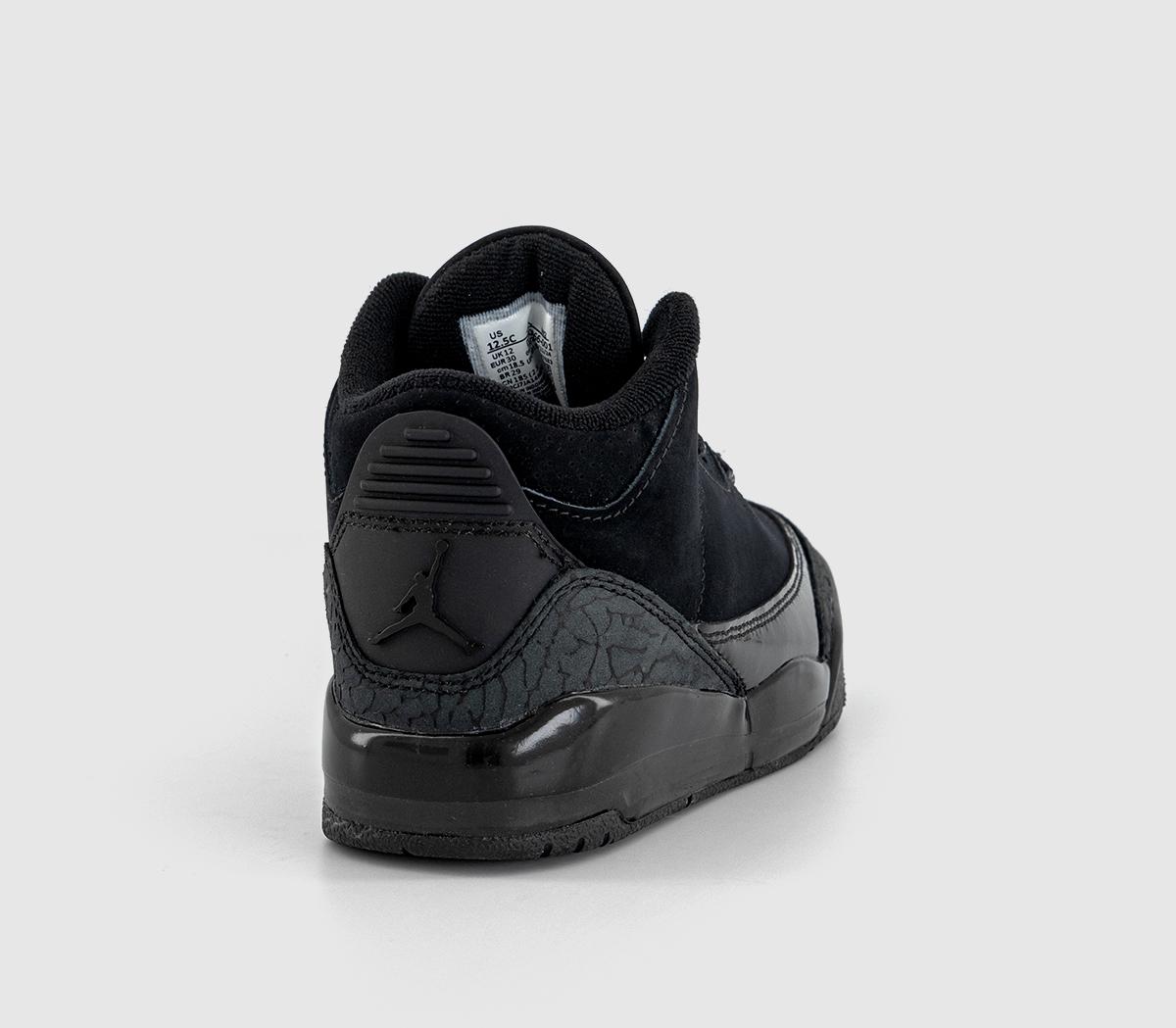 JordanAir Jordan 3 Retro 'Black Cat' PS TrainersBlack Dark Charcoal White