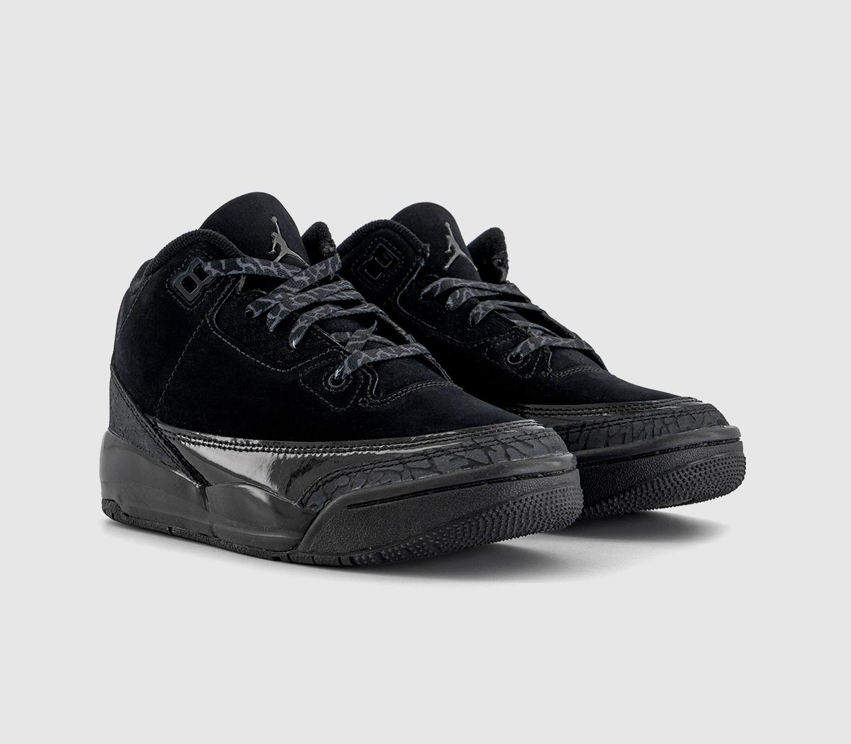 JordanAir Jordan 3 Retro 'Black Cat' PS TrainersBlack Dark Charcoal White